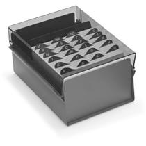 Fichario de mesa c/ base de aco 5x8 fume