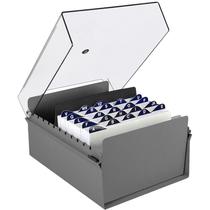 Fichario de mesa c/ base de aco 6x9 fume acrimet Fichario de mesa c/ base de aco 6x9 fume acrimet