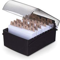 Fichario De Mesa C/Base Plastica 4X6 Preto