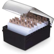 Fichario de mesa c/base plastica 4x6 preto waleu Fichario de mesa c/base plastica 4x6 preto waleu