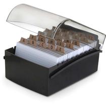 Fichario de mesa c/base plastica 6x9 preto waleu Fichario de mesa c/base plastica 6x9 preto waleu