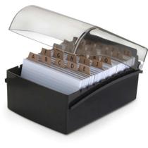 Fichário de Mesa com Base Plástica 6X9 Preto Fichário de Mesa com Base Plástica 6X9 Preto