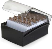 Fichário De Mesa Médio 5x8 + Ficha Pautada + Divisória A-z