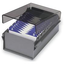 Fichario de mesa porta cartoes visita fume acrimet