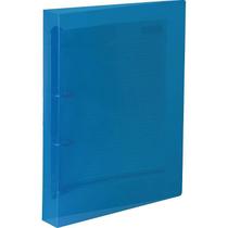 Fichário de PVC Azul 2 Argolas 26,5 X 34,5 CM