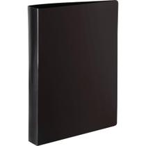 Fichário de PVC Preto 4 Argolas 26X34CM