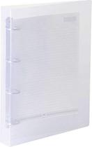 Fichario De Pvc Transparente 4 Argolas 26X34Cm Fichario De Pvc Transparente 4 Argolas 26X34Cm