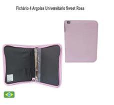 Fichario grande com Ziper Sweet Cor Rosa - KAZ
