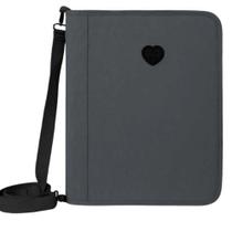 Fichário Kika Glitter Argolado Feminino C/ Alça Transversal Fichário Kika Glitter Argolado Feminino C/ Alça Transversal