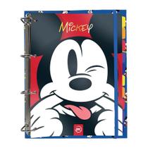 Fichário Mickey Mouse Disney Argolado Escolar 144 Folhas