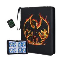 Fichário Para Cartas Colecionáveis Pokémon Com 50 Bolsos E 400 Slots, Capa Personalizável,