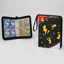 Fichário Pokémon com Zíper para 400 Cartas 50 Folhas 4 Bolsos