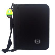 Fichário Universitário Argolado com Alça Nylon Preto Acp Fichário Universitário Argolado com Alça Nylon Preto Acp