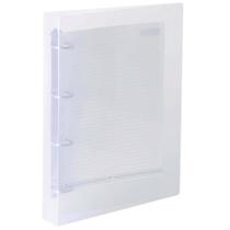 Fichário Universitario Arquivo 4 Furos Ofício Transparente Lombo 45 mm DAC Fichário Universitario Arquivo 4 Furos Ofício Transparente Lombo 45 mm DAC