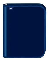 Fichário universitário com zíper dac vision azul 48 folhas