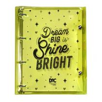 Fichario Universitário Cristal Bubble Amarelo 192 Folhas Fichario Universitário Cristal Bubble Amarelo 192 Folhas