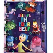 Fichário Universitário Divertidamente Disney PVC Cristal DAC