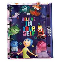 Fichário Universitário em PVC Cristal Divertidamente 2 com 192 folhas DAC Fichário Universitário em PVC Cristal Divertidamente 2 com 192 folhas DAC