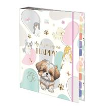 Fichario Universitário i Love Pets Com 48 Folhas Dac