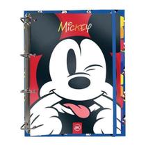 Fichário Universitário Mickey + 144 Folhas - Dac