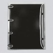 Fichário Universitário PVC Cristal All Black