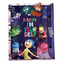 Fichário Universitário PVC Cristal Divertidamente - 192 Folhas