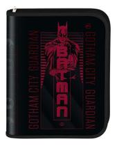Fichário Universitário Zíper Batman Gotham City Argolado Dc