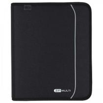 Fichario Zip Multi Preto