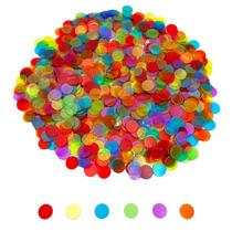 Fichas de contagem de bingo JUNWRROW 1000 peças de 1,9 cm transparentes Fichas de contagem de bingo JUNWRROW 1000 peças de 1,9 cm transparentes