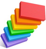 Fichas de índice MSKKSM 3 x 5 pol. Neon 300 unidades pautadas