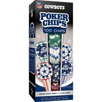 Fichas de pôquer Masterpieces Dallas Cowboys NFL 100pc Fichas de pôquer Masterpieces Dallas Cowboys NFL 100pc
