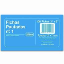 Fichas Pautadas N 01 3 x 5 100 Fichas