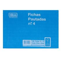 Fichas Pautadas N.4 6"x9" com 100 Unidades TILIBRA