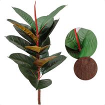 Ficus Lyrata Verde Outono Artificial Toque Real Planta Sem Vaso