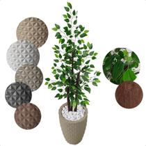 Ficus Verde Figueira Planta Artificial com Vaso Decorativo