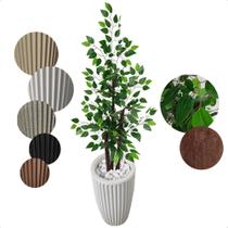 Ficus Verde Figueira Planta Artificial com Vaso Decorativo