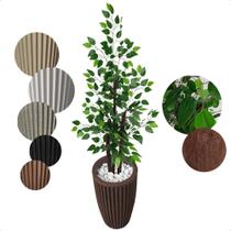 Ficus Verde Figueira Planta Artificial com Vaso Decorativo