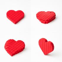 Fidget Coração Pixel da Mamãe Brinquedo Criativo e Carinhoso Fidget Coração Pixel da Mamãe Brinquedo Criativo e Carinhoso