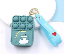 Fidget Dino Baby Pop It Sensorial Bolsa Chaveiro Pingente