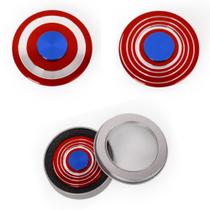 Fidget Hand Spinner Metal Espiral Escudo Antiestresse