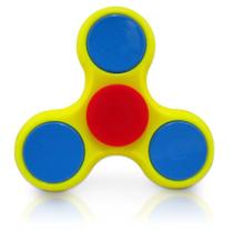 Fidget hands spinners amarelo e azul rolamento anti estresse splash