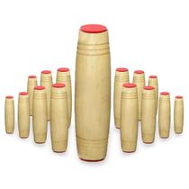 Fidget Mokuru Stick Bastao Roller Anti Stress Madeira Kit com 15 Unidades (bsl-gira-4 mokuru kit-15)