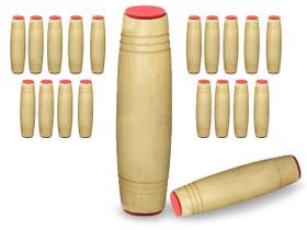 Fidget Mokuru Stick Bastao Roller Anti Stress Madeira Kit com 20 Unidades (bsl-gira-4 mokuru kit-20)