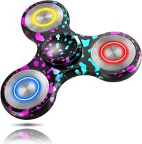Fidget Spinner ATESSON Metal com luzes LED para adultos/crianças de 8 a 12 anos