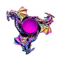 Fidget Spinner De Metal Dragão Colorido De Alta Qualidade, Longo Tempo De Rotação, Brinquedo EDC