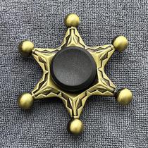 Fidget Spinner Metal Brass Color Zinc Alloy 12 anos ou mais