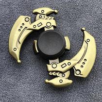 Fidget Spinner Metal Brass Color Zinc Light Spinner Hand Spinner