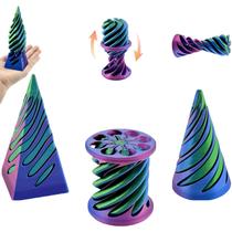Fidget Toy ajitxalr Impossible Cone Spiral Cone, 3 pacotes