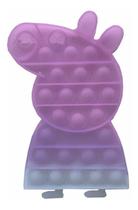 Fidget Toy Bubble Pop It Sensorial Peppa Pig Roxo Luz Solar - Mega Block Toys