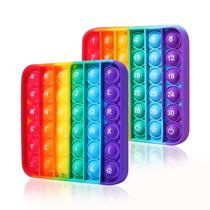Fidget Toy BULINGNA Alphabet Pop Square ABC Letters Silicone